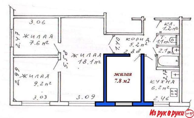 Продажа комнаты. Восток. Экологически чистый район. 
Рядом магазины, 